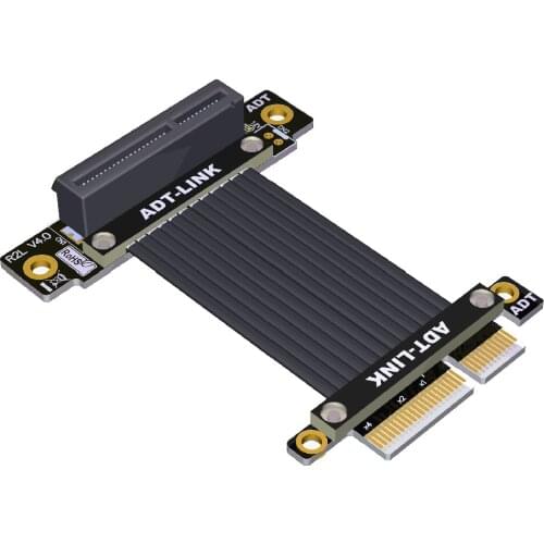 ADT 4.0 PCIE X4 Extension Cable Adapter Expansion X4 To X4 Support Network Card USB Card Capture Card Converter 4X PCI-E4.0