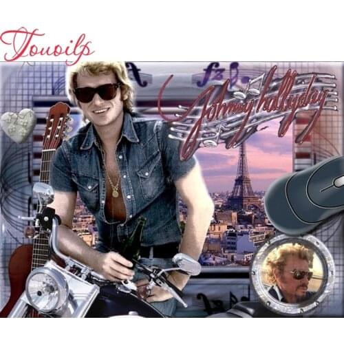 5D DIY Diamond Painting"Johnny Hallyday"Embroidery Full Square&round Diamond Cross Stitch Rhinestone Mosaic Painting Decor Gift