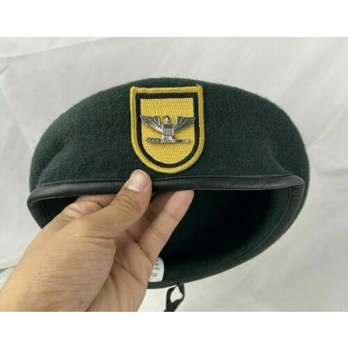 US Army 1th Special Forces Group Green Beret Colonel Eagle Insignia Military Hat Military Store