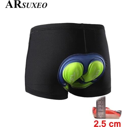 ARSUXEO Cycling Underwear MTB Mountain Bike Shorts 5D Gel Padded downhill shorts Riding Road Bike cycling shorts for Men Women