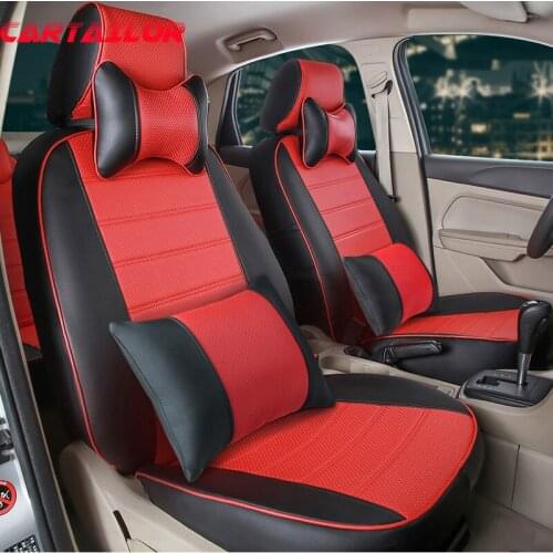 CARTAILOR Artificial Leather Seat Covers fit for Infiniti q70l Accessories for Cars Seat Cover Set Auto Seat Cushion Supports