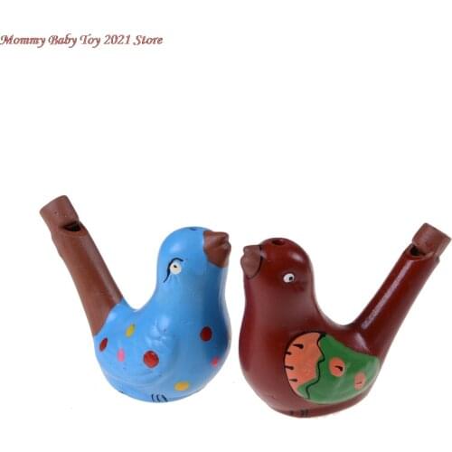 Coloured Drawing Water Bird Whistle for Kid Early Learning Educational Children Gift Toy Musical Instrument Bathtime Musical Toy