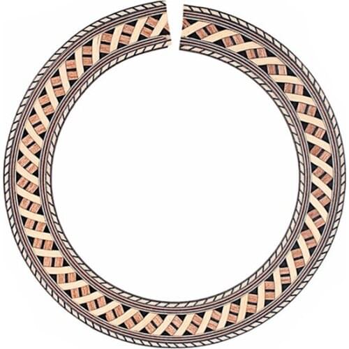 Classical Guitar Wood Inlay Soundhole Rosette Inner Dia 9m