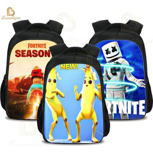 Kid Backpack Child Fortnites Bookbag Fortress Night Anime Knapsack Kindergarten Cartoon Nylon Rucksack Boy Men Printed Schoolbag