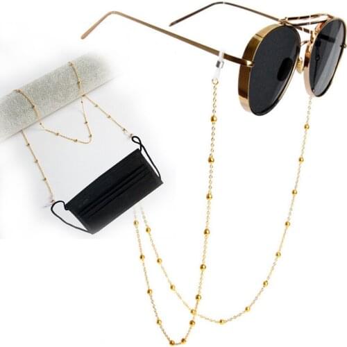 Kid Women Strap Non-slip Eyeglass Holder Cord Neck Sunglass Strap Chain Glass Chain Face Mask Chain Necklace for Unisex Jewelry