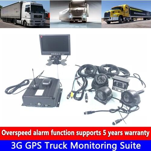 Remote platform management Monitoring MDVR 3G GPS Truck Monitoring Suite AHD720P hd pixel 4 channel video Monitoring system