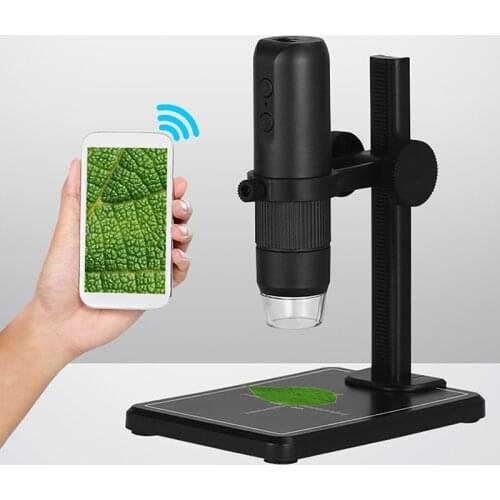 Wifi Electronic Microscope Digital Microscopes 8 LED Lift Stand High Definition Magnifying Glass Photo Video Playback