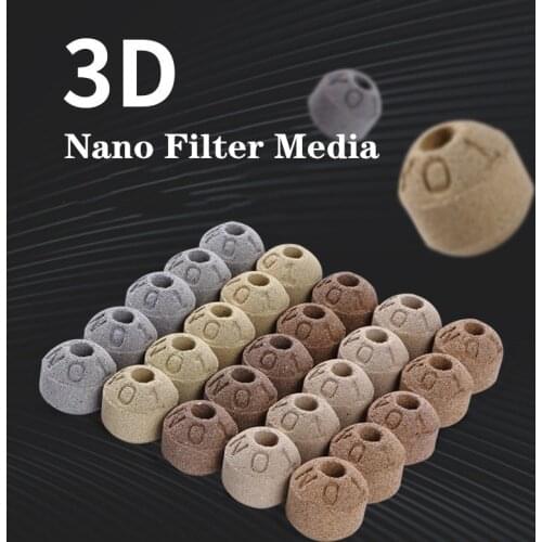 Aquarium Ceramic Filter Media Nano Bio Sphere for Marine and Freshwater Fish Tank Aquarium Canister Filter Pond Bio Filtration