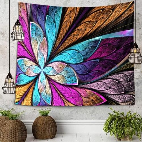 Carpet Tapestry Blanket Throw Wall-Hanging Perez Pansy Pattern Home-Deco