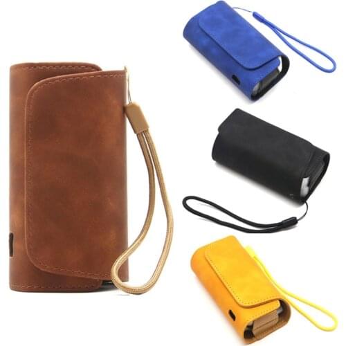 Fashion Flip Double Book Cover Case Pouch Bag Holder Cover Wallet Leather Case For Iqos 3.0