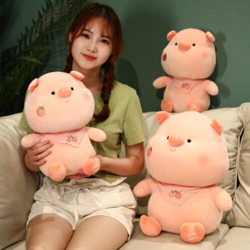 New 23-60cm Cute Fat Angel Pig Plush Toys Stuffed Animal Dolls Baby Piggy Kids Appease Pillow for Girls Birthday Chrismas Gifts