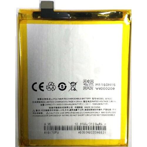 New BT42C BT 42C 3100mAh battery Replacement for Meizu M2 Note Moblie Phone free shipping +track number