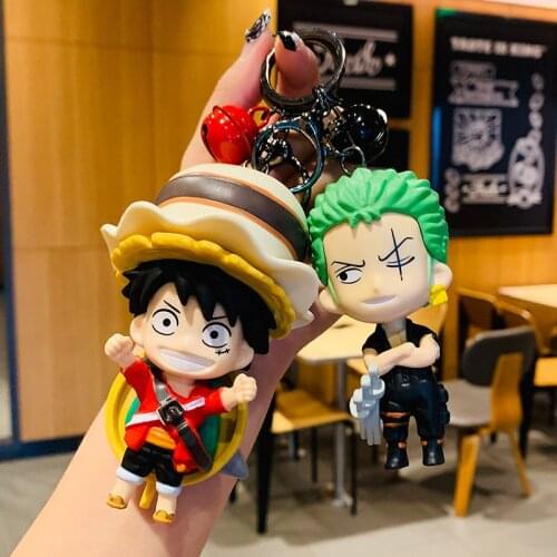 Amine Onepiece Action Figures Cartoon Doll Key Chain Kawaii Bag Pendant Creative Gift
