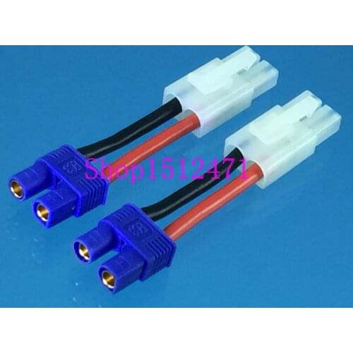 TAMIYA Male to EC3 Female Connector Adapter 14AWG 5CM wire for RC Power Supply