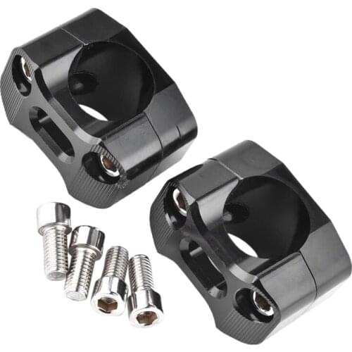 Handlebar Bar Risers Motorcycle Bar Clamps Bar Pit Dirt BikesAdapter Swap 7/8 inch 22mm To1 1/8 inch 28mm Black