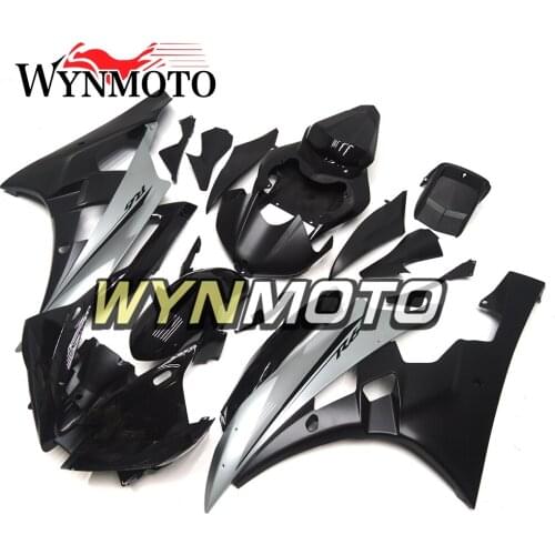 Complete Fairings Kit For Yamaha R6 2006-2007 06 07 Year Injection ABS Plastics Motorbike Bodywork Cowlings Black Silver Frames