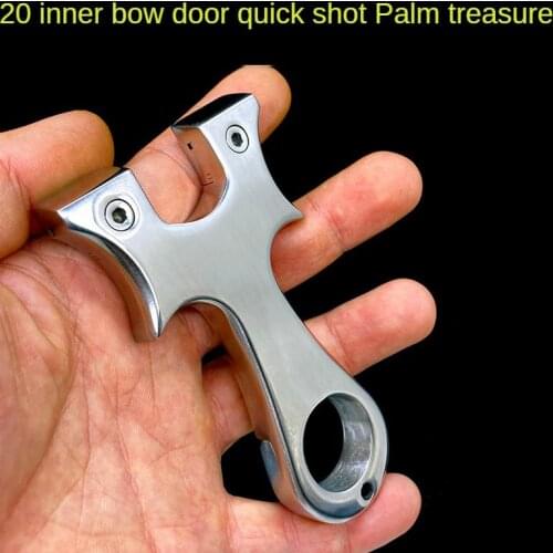 New Prodessional Stainless Steel Slingshot Hunting Slingshot Uses Flat Rubber Bands For Outdoor Shooting Handheld Bow