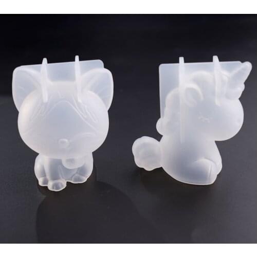Aouke Large 3D Unicorn Cheese Cat Modeling Silicone Mold DIY Chocolate Mold Handmade Flip Cake Baking Mold Kitchen Silicone Mold
