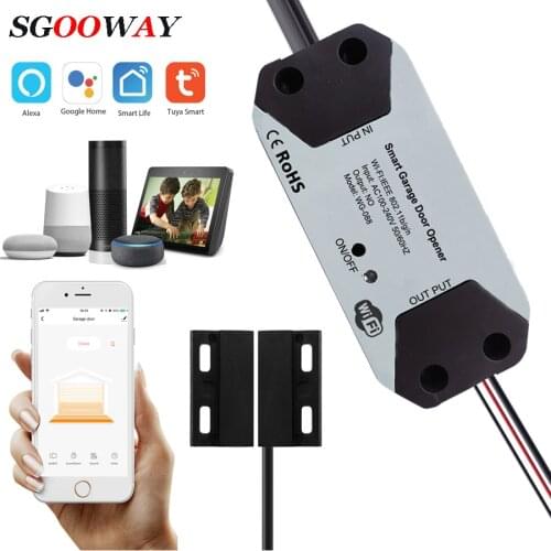 WiFi Tuya Smart Automatic Garage Door Opener Relay Switch Controller Tuya Smart Life Home Automatic Alexa Google Home