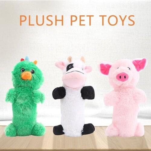 Pet Dog Grudge Sound Interactive Animal Plush Toy Cow