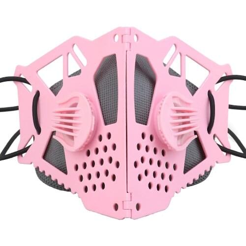 Tactical Cyberpunk Face Mask Replaceable Half-mask Filter Adjustable Strap Cosplay Butterfly Mask Paintball Hunting Accessories
