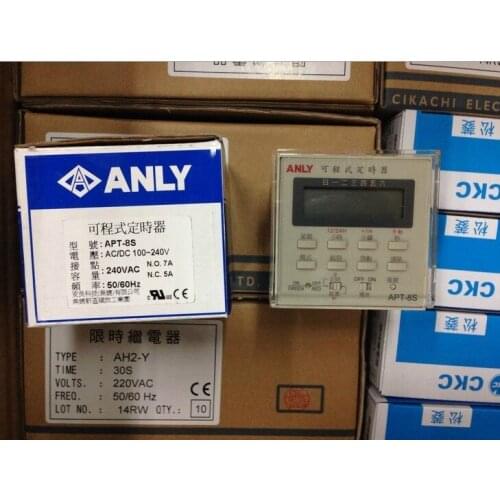 Taiwan (ANLY) programmable timer APT-8S (two-tone chronograph function, LCD backlight display)