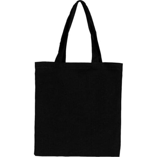 Canvas Fabric Shopping Handbag Eco Reusable Supermarket Tote Portable Carrier Large Capacity Grocery Storage Shoulder Bag