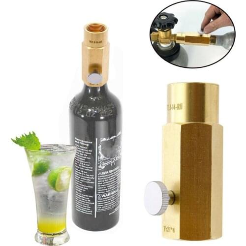 TR21-4 to CGA320/W21.8 Cylinder Refill Adapter Soda Maker Tank Connection Kit