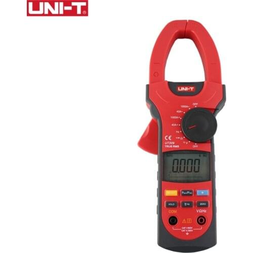 UNI-T UT209 1000A Digital Clamp Meters Frequency Measure Multimeter Auto Range Resistance AC DC Voltage true RMS