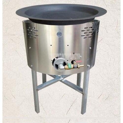 Multi-purpose Frying Stove Raw Iron Frying Pan Deep-Fried Dough Stick Making Stove Frying Dumpling Dough Gas Fuel Commercial Use