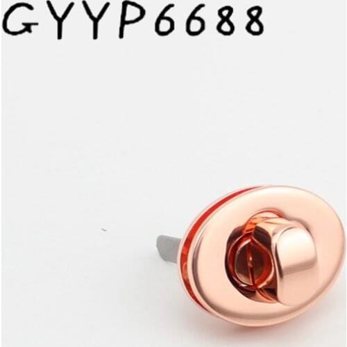 28*22mm lock woman bag making gunmetal pressed lock briefcase lock for genuine leather Hardware rose gold