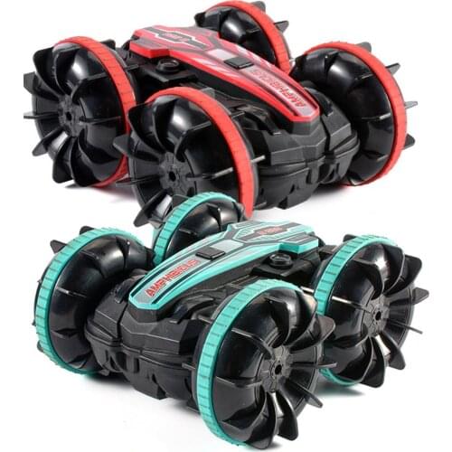 Chargeable Roadster Car Model 360 Degrees Rotation Amphibious Remote Controlled Stunt Roadster Car Model Toy for kids