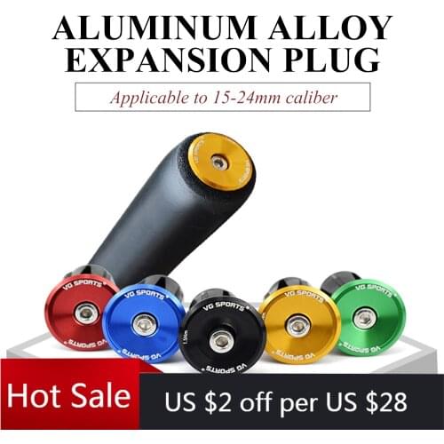 1 Pair Bicycle Grip Handlebar End Cap Aluminium Alloy Lock MTB Mountain Handle Bar Grips End Plugs for Bike Handlebar Accessory