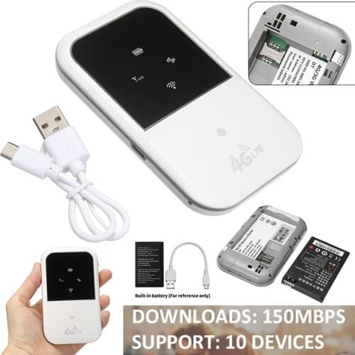 4G-LTE Mobile WiFi Router Portable Broadband Wireless Hotspot Low Power Consumption Large Battery Life Fit For Outdoor Travel