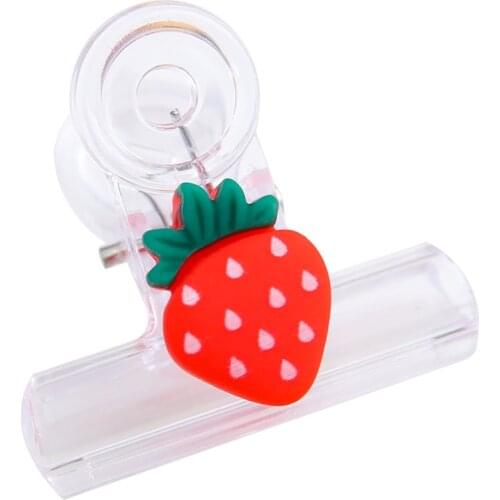 5Pcs Multifunctional Kitchen Storage Food Snacks Seal Pocket Clip Cartoon Transparent Photo Folder Kitchen Seal Clip