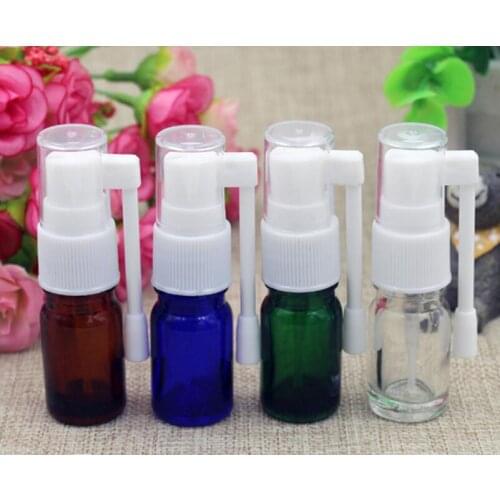 500pcs fashion 5ml Transparent PET Empty Fine Nasal Spray Mist Plastic Bottle new