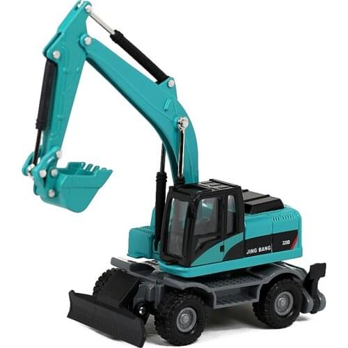 TANG DYNASTY (TM)1:60 Alloy Wheel Excavato Model Die-Cast Vehicle with Driver Engineering Vehicles Car Toy Model