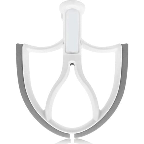 Flex Edge Beater For Kitchenaid 5 QT Stand Mixer Attachments, Mixer Paddle With Flexible Silicone Edges Bowl Scraper