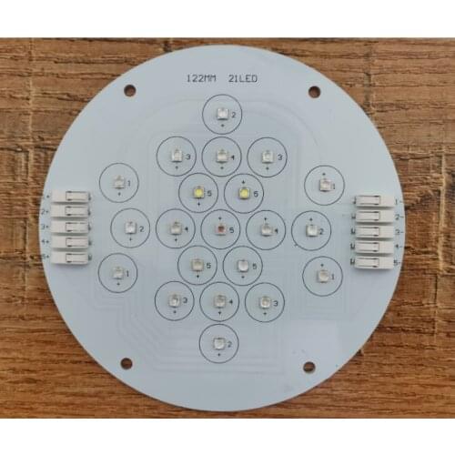 Kiwilighting Customize 5 Channel 21Leds Cree + Epileds Led Coral Emitter Lamp Light For DIY Aquarium Fish Tank Led Lamp Lighting