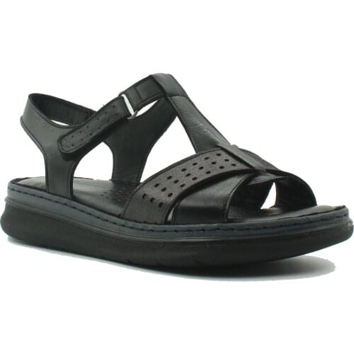 Ülkü Yaman Collection - Black Womens Genuine Leather Sandals 2021 Womens Sandals Summer Shoes Models Womens Shoes