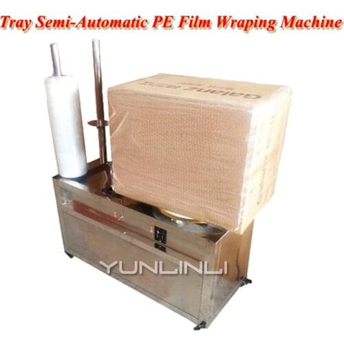 Film Wraping Machine Tray Semi-Automatic Packaging PE Winding Film Machine With Torque Capacity 30kg Film Drawing Machine XF1602