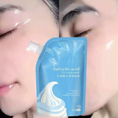 Salicylic Acid Ultra Cleansing Mask Ice Cream Mask Fades Acne Marks Blackheads Moisturizing Cleansing Shrinking Pores SANA889