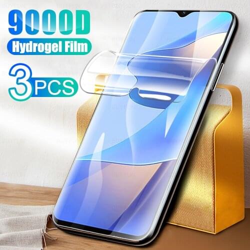 3Pcs HD Full Cover Soft Hydrogel Film For OPPO A16 2021 Phone Screen Protection For O PPO A 16 16A CPH2269 6.52" Film Not Glass