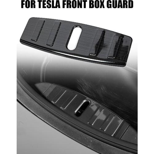 For Tesla Model 3 Front Trunk Panel Bumper Protection Patch Stickers Engine Box Cover Decoration Accessories Three New 2021 Part