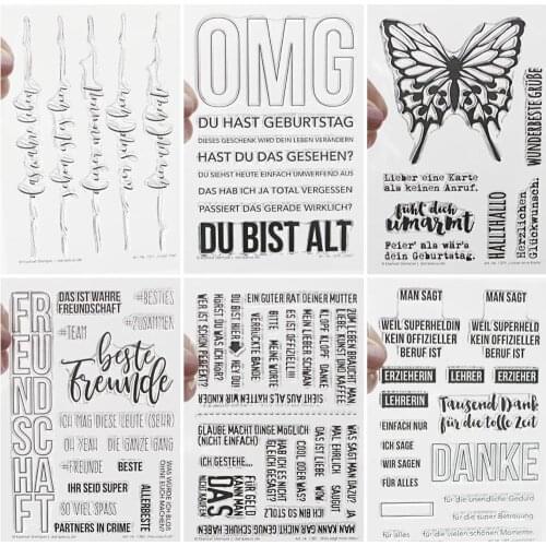 German Clear Stamp/Seal for DIY scrapbooking/photo album Decorative clear stamp sheets A3065