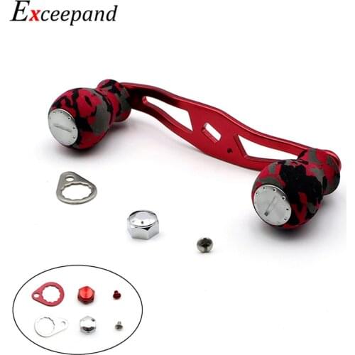 Exceepand 95mm Fishing Reel Handle Grips CAMO Knobs for Abu Garcia Daiwa Low Profile Saltwater Baitcasting Fishing Reel Repair