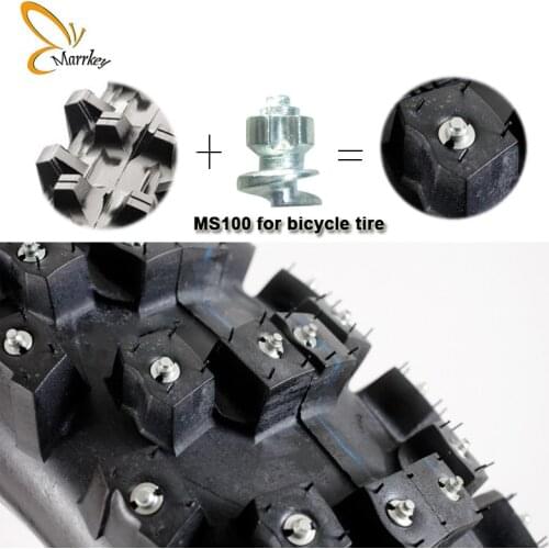 Marrkey 50PCS MS100 6*8.5mm Tires Studs/Screw in Spikes/ Spikes for Tire/ Ice Spickes for Tires/spike tires bicycle/Shoes/Boots