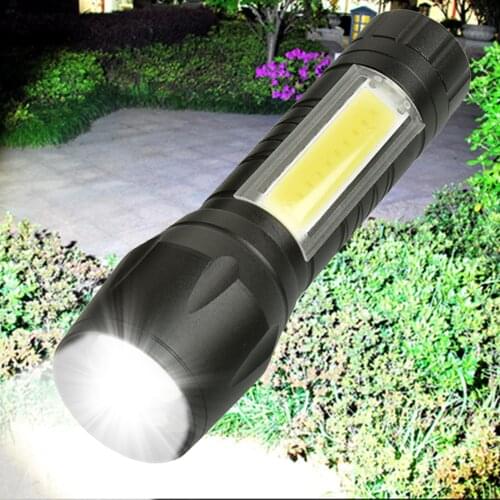 Lumens COB LED Flashlight Super Bright Waterproof Handheld Flashlights Torch Lantern Work Light for Emergency Lighting