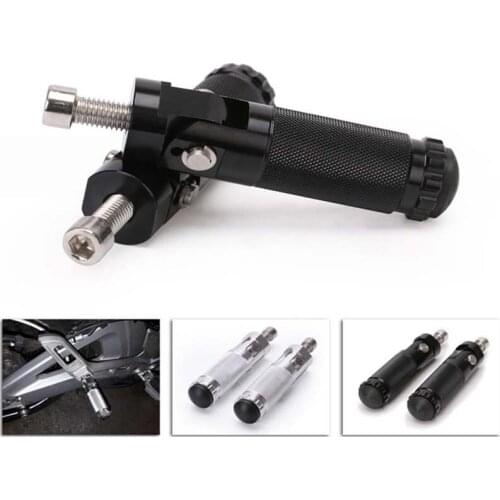 CNC Universal 8MM Foldable Motorcycle Foot Rest Pegs Pedal Rearset Rear Set Passenger Footrest Pad Footpegs Scooter Accessories