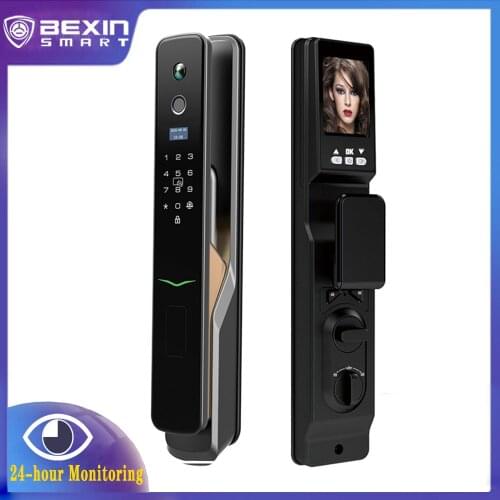 Usmart Go App WiFi Automatic Digital Fingerprint Smart Door Lock With Camera And Bell Zinc Alloy